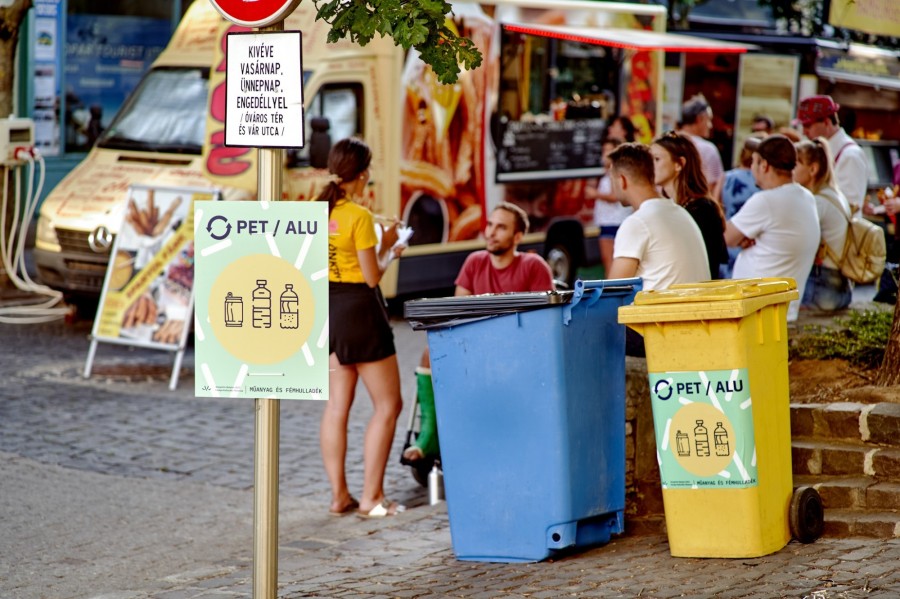 A veszprémi fesztiválokon már idén is figyeltek a szelektív hulladékgyűjtésre