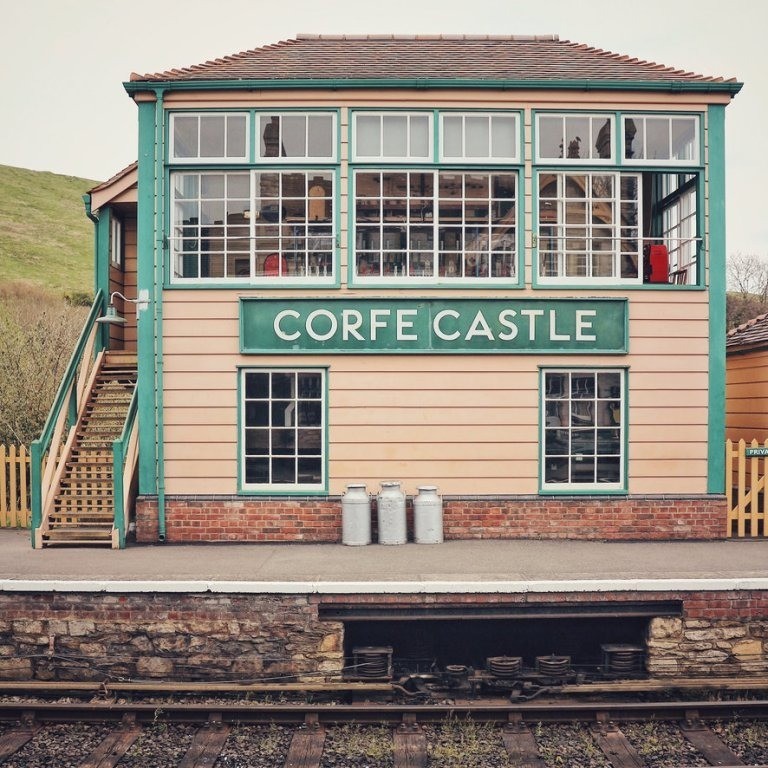  Corfe Castle Station, Dorset, Anglia / Fotó: Cat Gericke