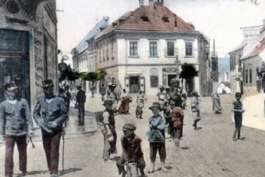 A XIX. századi Veszprém illusztrációja