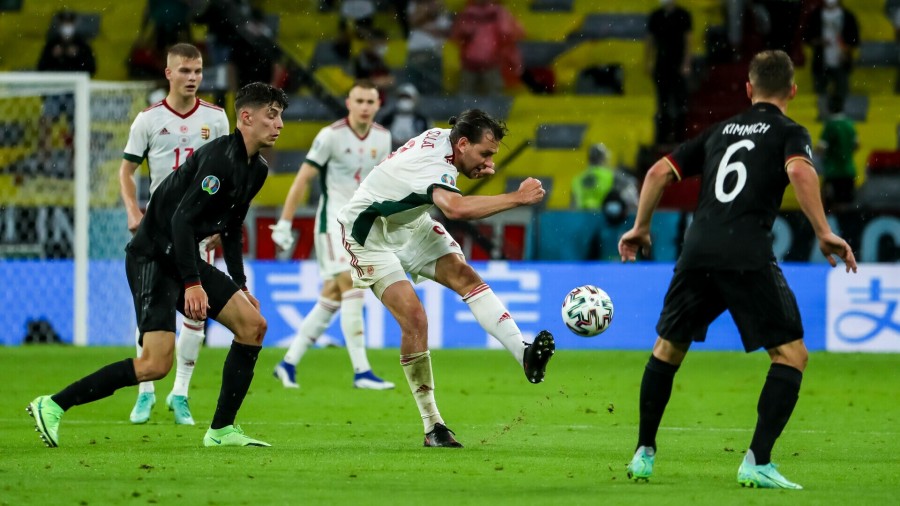 Válogatottunk a nyári Európa-bajnokságon bravúros, 2-2-es döntetlent ért el a németek otthonában - Fotó: MLSZ