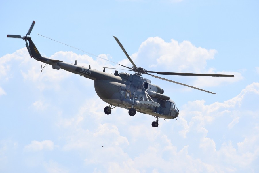 Mi-17-es helikopter is végzett felderítéseket a környéken az eset után