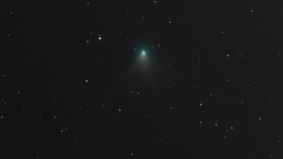Sebestyén Attila fotója az üstökösről december 19-én (Forrás: eszlelesek.mcse.hu)