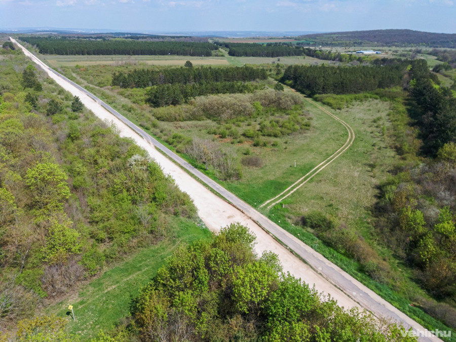 A szóban forgó szakasz madártávlatból