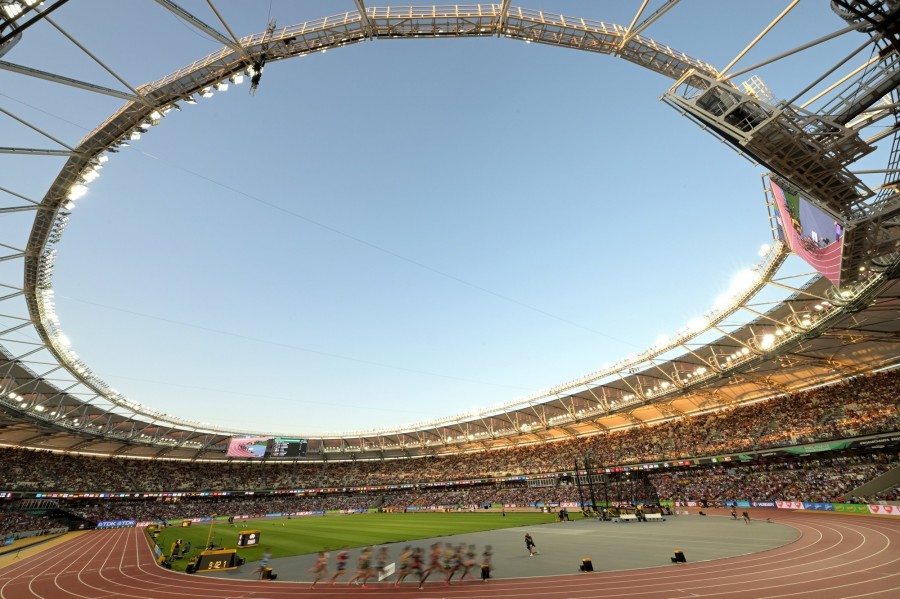 A férfi 5000 méteres síkfutás előfutama a budapesti atlétikai világbajnokságon a Nemzeti Atlétikai Központban 2023. augusztus 24-én. MTI/Illyés Tibor