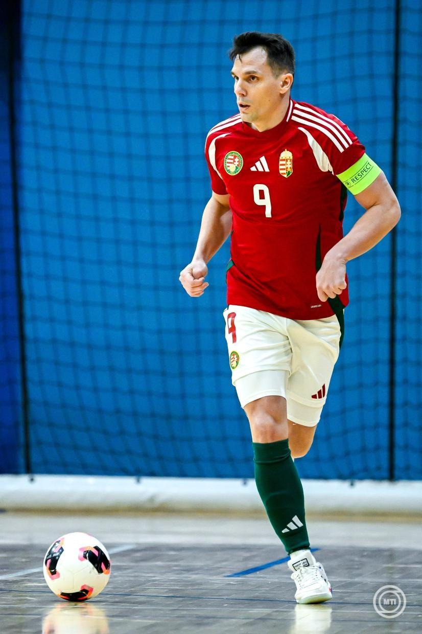 Rábl János a Magyarország - Szerbia Európa-bajnoki felkészülési futsalmérkőzésen a budapesti Dr. Koltai Jenő Sportközpontban 2026. január 15-én. MTI/Bodnár Boglárka