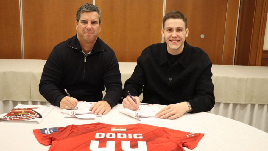 Dr. Bartha Csaba és Stefan Dodics - fotó: handballveszprem.hu