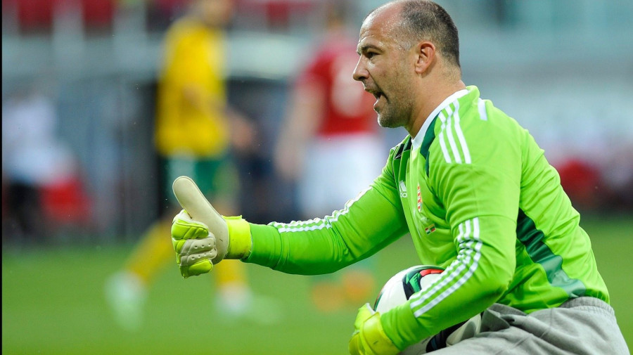Király Gábor kapus a Magyarország – Litvánia barátságos labdarúgó-mérkőzésen a debreceni Nagyerdei Stadionban 2015. június 5-én. A magyar válogatott 4-0-ra győzött. MTI Fotó: Czeglédi Zsolt
