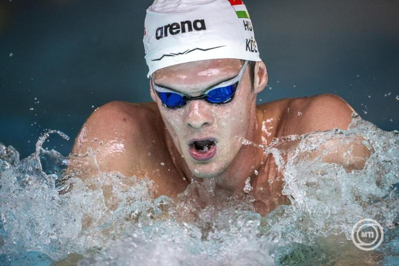 Kós Hubert olimpiai, valamint kétszeres világ- és Európa-bajnok úszó edz a BVSC Szőnyi úti uszodájában 2025. szeptember 9-én. Ezen a napon BVSC-Zugló sajtótájékoztatót tartott az uszodában. MTI/Szigetváry Zsolt