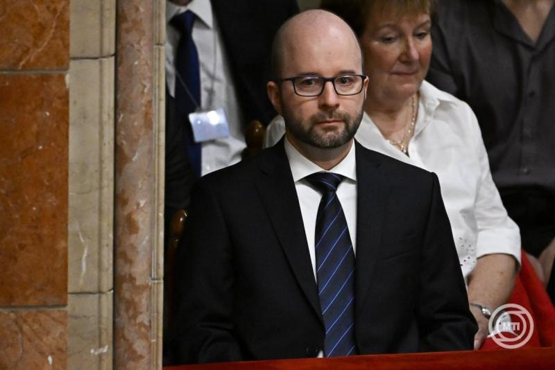 Szomora Zsolt alkotmánybíró-jelölt az Országgyűlés plenáris ülésén 2026. szeptember 15-én. MTI/Hegedüs Róbert